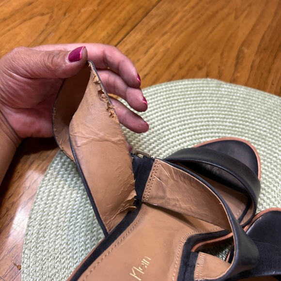 Calvin Klein Black and Tan Sandals - Picture 10 of 11